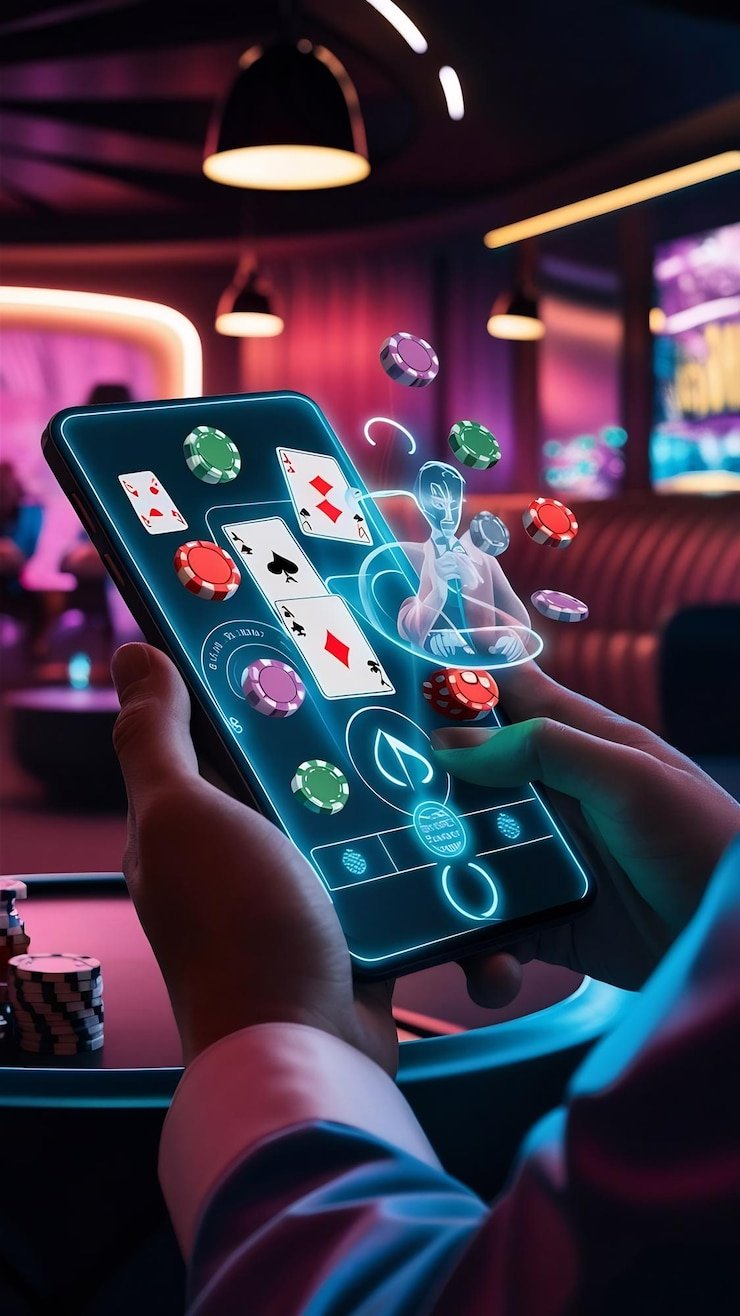 fulltoto asli live-dealer blackjack table on mobile screen